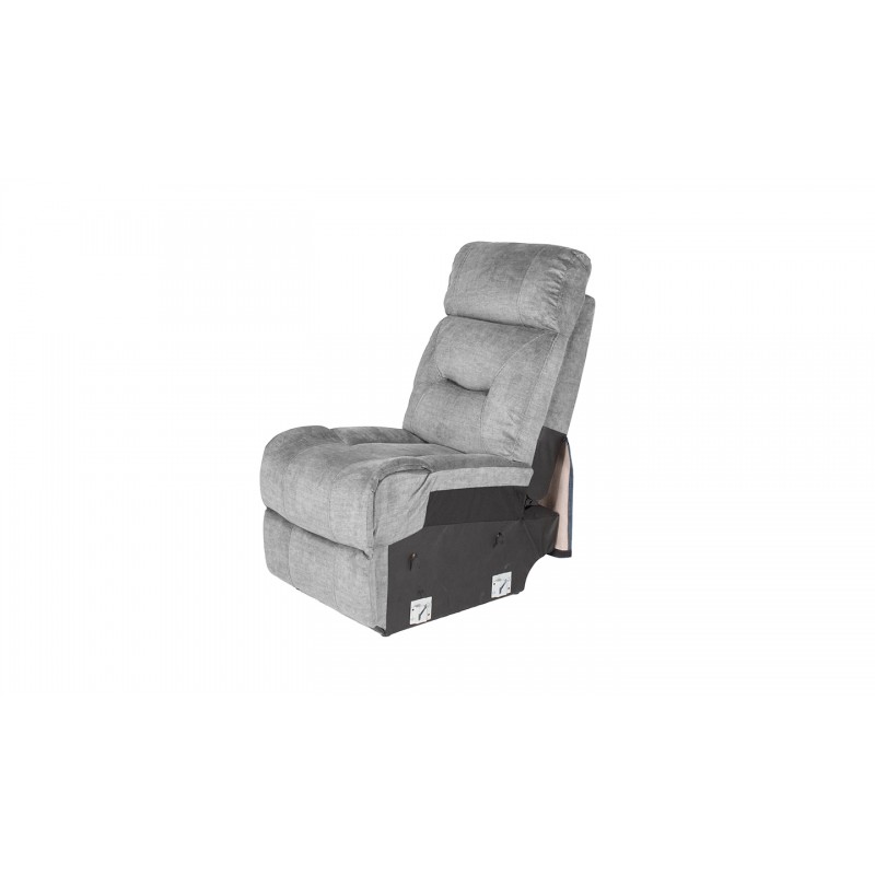 VL Dudley Corner Group Armless Static 1 Seater - Grey